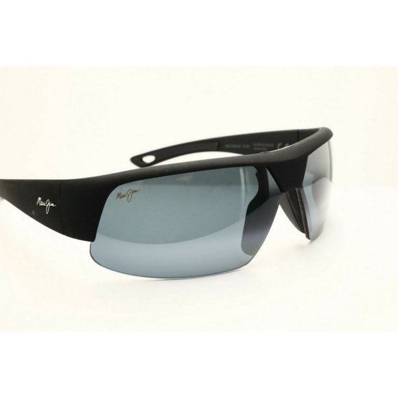 Maui Jim 523-2MR Wrap Black Polarized Sunglasses - Picture 3 of 8